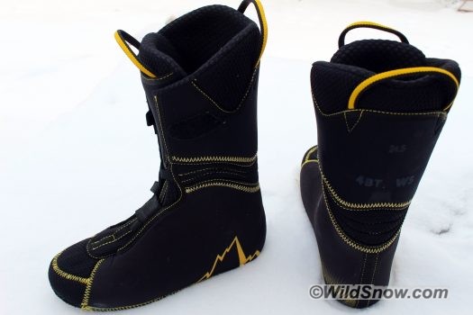La Sportiva's heat moldable S2 liner has accordion zone for flex when touring. Foam is firm enough to deliver performance when skiing downhill. La Sportiva's heat moldable S2 liner has accordion zone for flex when touring. Foam is firm enough to deliver performance when skiing downhill.