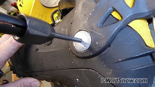 Tap resulting hole for 10/24 machine screw or bolt. Tap resulting hole for 10/24 machine screw or bolt.