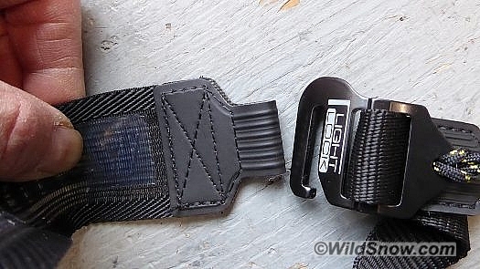 The 'U buckle' has become common in many applications, wonderful for a ski boot power strap. The 'U buckle' has become common in many applications, wonderful for a ski boot power strap.