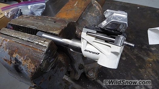 Getting tapped, you'll need to insert tap far enough so the full diameter threads of the tap engage the stripped plastic threads. Getting tapped, you'll need to insert tap far enough so the full diameter threads of the tap engage the stripped plastic threads.
