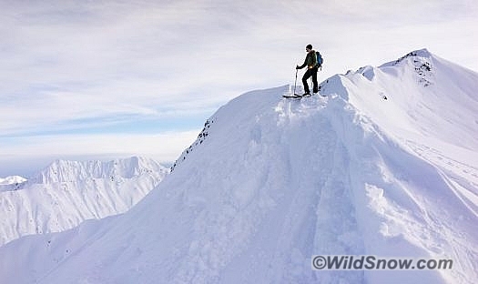 BD Cirque out for a day of pow skiing Turnagain Pass, AK.
