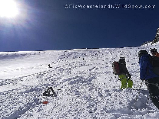 The snow was knee deep in some places but this guy made it look neck deep! Photo credit Fix Woestelandt. The snow was knee deep in some places but this guy made it look neck deep! Photo credit Fix Woestelandt.