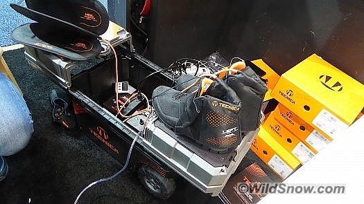 Next the boots are heated and prepared to be custom molded to your feet. Next the boots are heated and prepared to be custom molded to your feet.