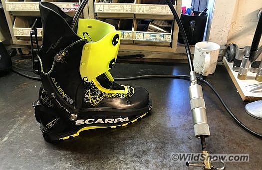 Scarpa Alien RS punch.