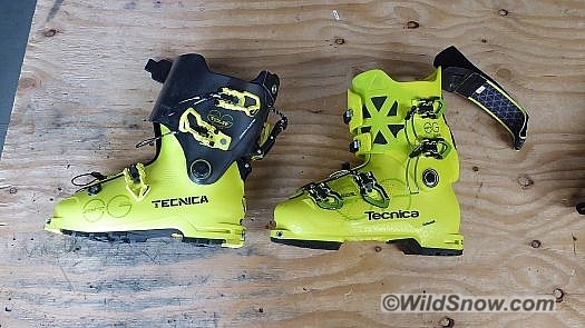 Check out the cuff flex range of motion on the new version, left. Check out the cuff flex range of motion on the new version, left.