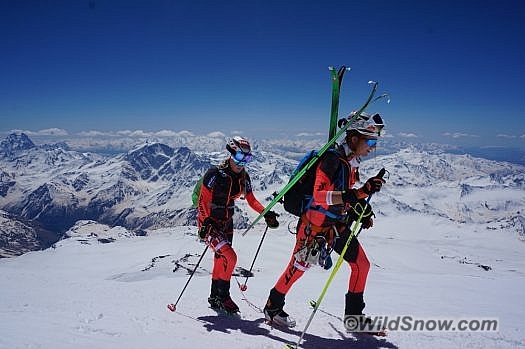 The race is on. Goal: Mt. Elbrus, at 5,642 meters (18,510 feet). The race is on. Goal: Mt. Elbrus, at 5,642 meters (18,510 feet).