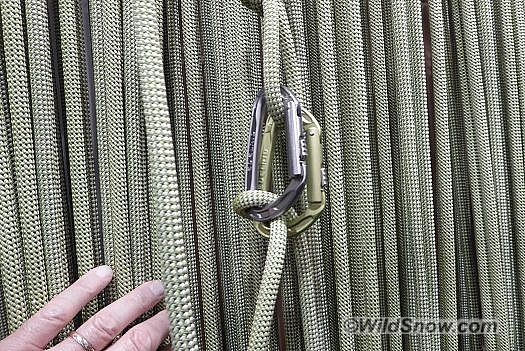 Experimenting with garda hitch (alpine clutch). Experimenting with garda hitch (alpine clutch).