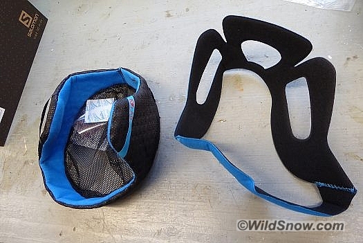 Winter liner to left, minimalist liner to right. Winter liner to left, minimalist liner to right.