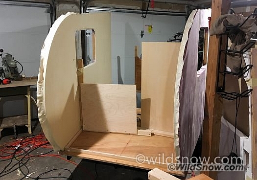 2017-11-26 18.54.42 Once the exterior canvas is applied, it will wrap around the bottom of the trailer floor, which will add quite a bit of strength.