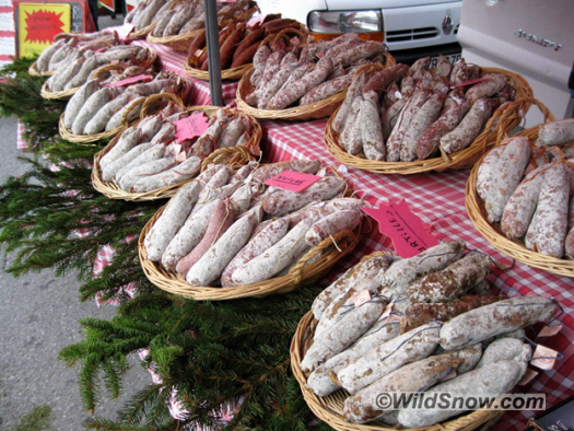 You can’t go anywhere in France without running into “saucisson sec,” a delicious and satisfying fuel for ski touring. Photo by Aaron Schorsch. You can’t go anywhere in France without running into “saucisson sec,” a delicious and satisfying fuel for ski touring. Photo by Aaron Schorsch.