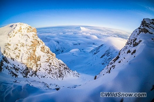 Looking down Rescue Gulley toward 14 Camp.