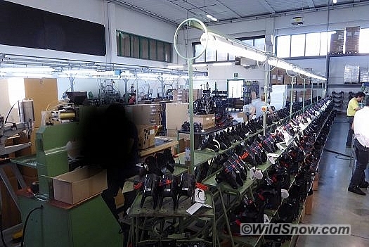 The line, machine obscured for privacy reasons. The line, machine obscured for privacy reasons.