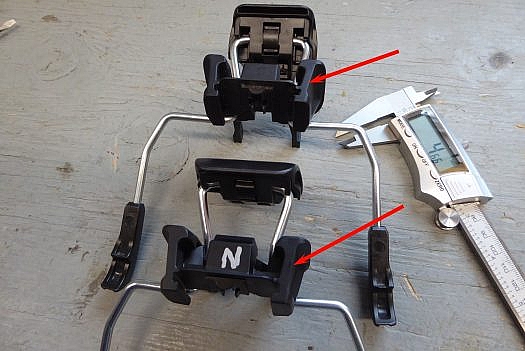 Original Tecton-Evo brake above, 2018-19 version below. Original Tecton-Evo brake above, 2018-19 version below.