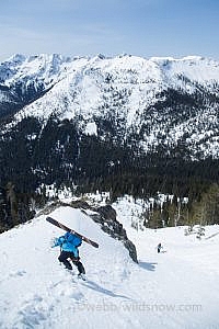 cascadian_4_23_18-2-2 Cruising up the Cascadian Couloir last spring. Thanks to Nick Webb for the photo. Click all images to enlarge.