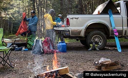 Setting up camp, the Race Pros not bothered by being abused and left glue-to-glue for many days in the back of the truck. Mt Saint Helens, Oregon. Setting up camp, the Race Pros not bothered by being abused and left glue-to-glue for many days in the back of the truck. Mt Saint Helens, Oregon.