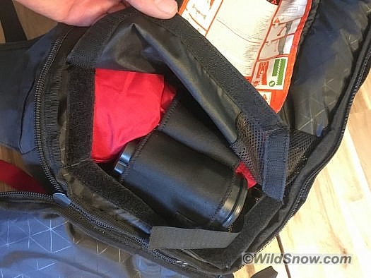 Airbag electronic components are stored at the base of the pack, so they take up as little internal volume as possible. Airbag electronic components are stored at the base of the pack, so they take up as little internal volume as possible.