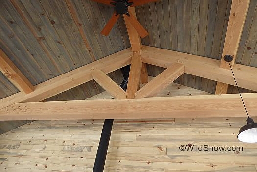 Post and beam construction. Post and beam construction.