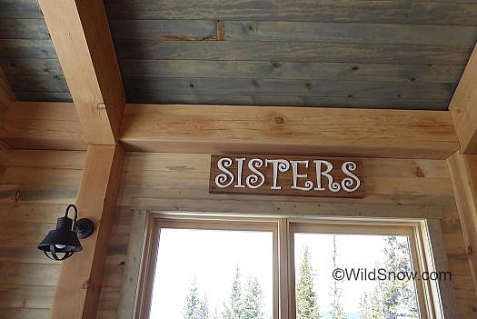 The cabin honors groups of women who enjoy the backcountry.