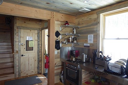 The kitchen nicely featured, though it does not have running water. The kitchen nicely featured, though it does not have running water.