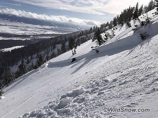 Part of an investigation of a remote triggered persistent slab avalanche in Grand Teton National Park in late January.