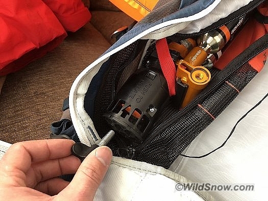 Deflating the airbag system is done with the small screw tool that is also used to arm the airbag system. Deflating the airbag system is done with the small screw tool that is also used to arm the airbag system.