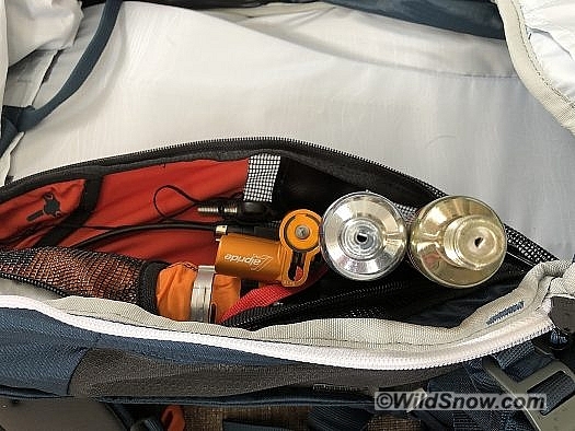 Two canisters post practice deployment. The trigger system penetrates the factory seal, releasing the contents under pressure into the airbag. Two canisters post practice deployment. The trigger system penetrates the factory seal, releasing the contents under pressure into the airbag.