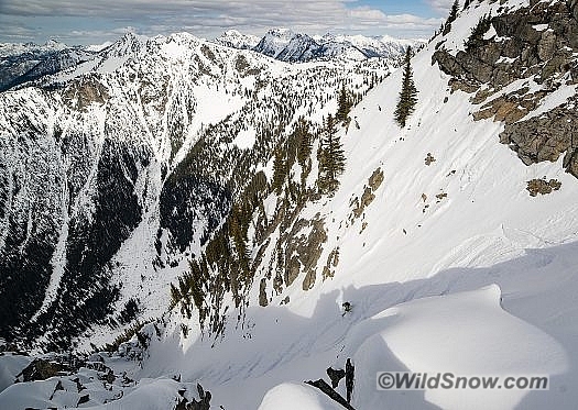 Looking down into the rest of KGR, after the roll over at the top. I thought this was the steepest part. Looking down into the rest of KGR, after the roll over at the top. I thought this was the steepest part.