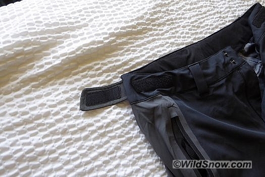 Waist adjustment tabs should probably be a given. Waist adjustment tabs should probably be a given.