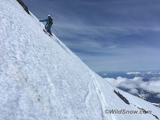 Steeps on Mt. Baker's Boulder Glacier.