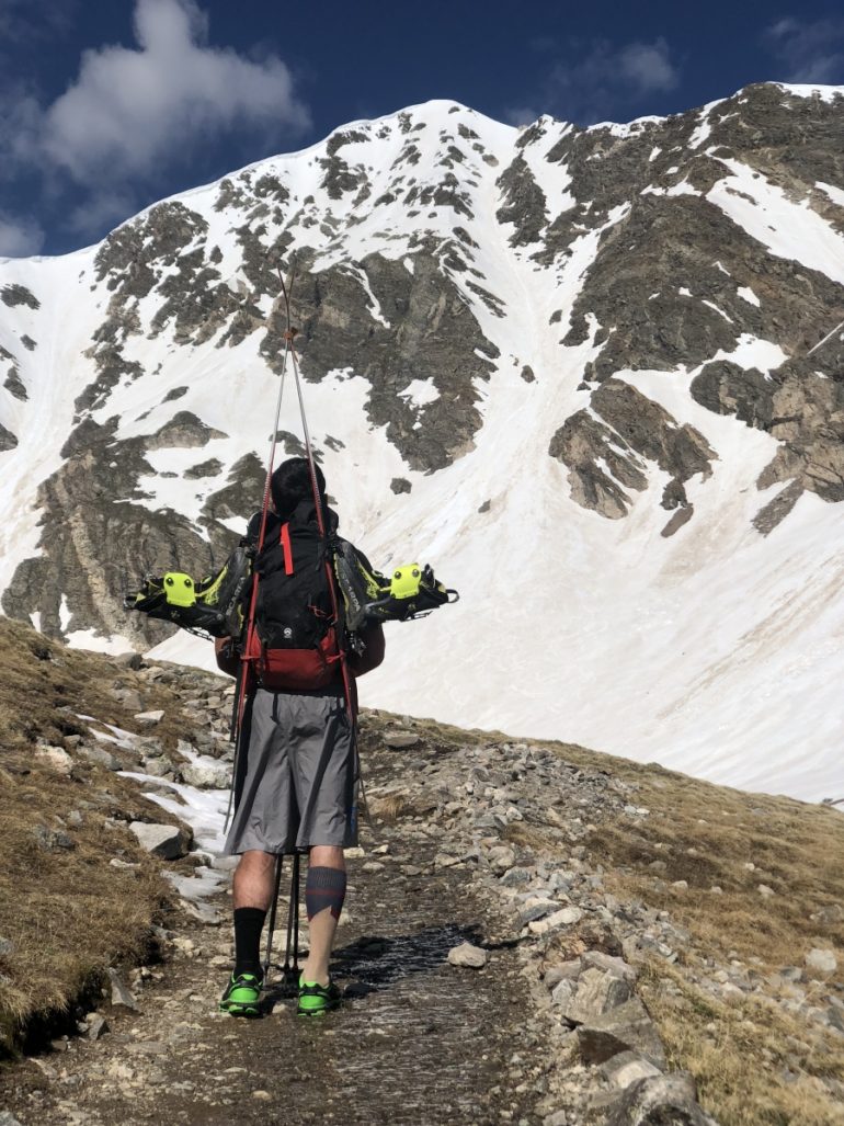 So light on your back, Backland Ski, Binding and Scarpa Alien RS