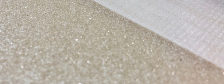 At 10x the cost of their typical aspen core material, the foam is lighter weight but adds to the dampening and structural integrality.
