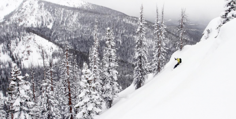 Josh shreds some right side up and deep POW in the Medicine Bow range during a Journey Line. PC: Ryan Koupal