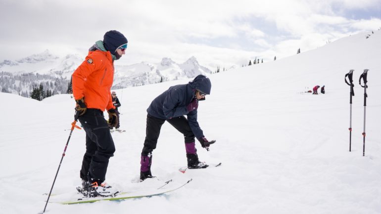 Beacon search test near Paradise at Rainier National Park. 
