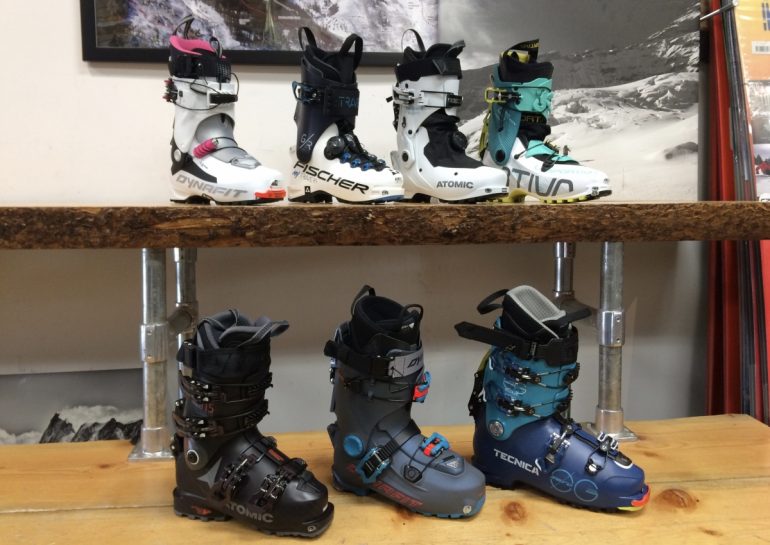 A small sampling of the women's boots available.