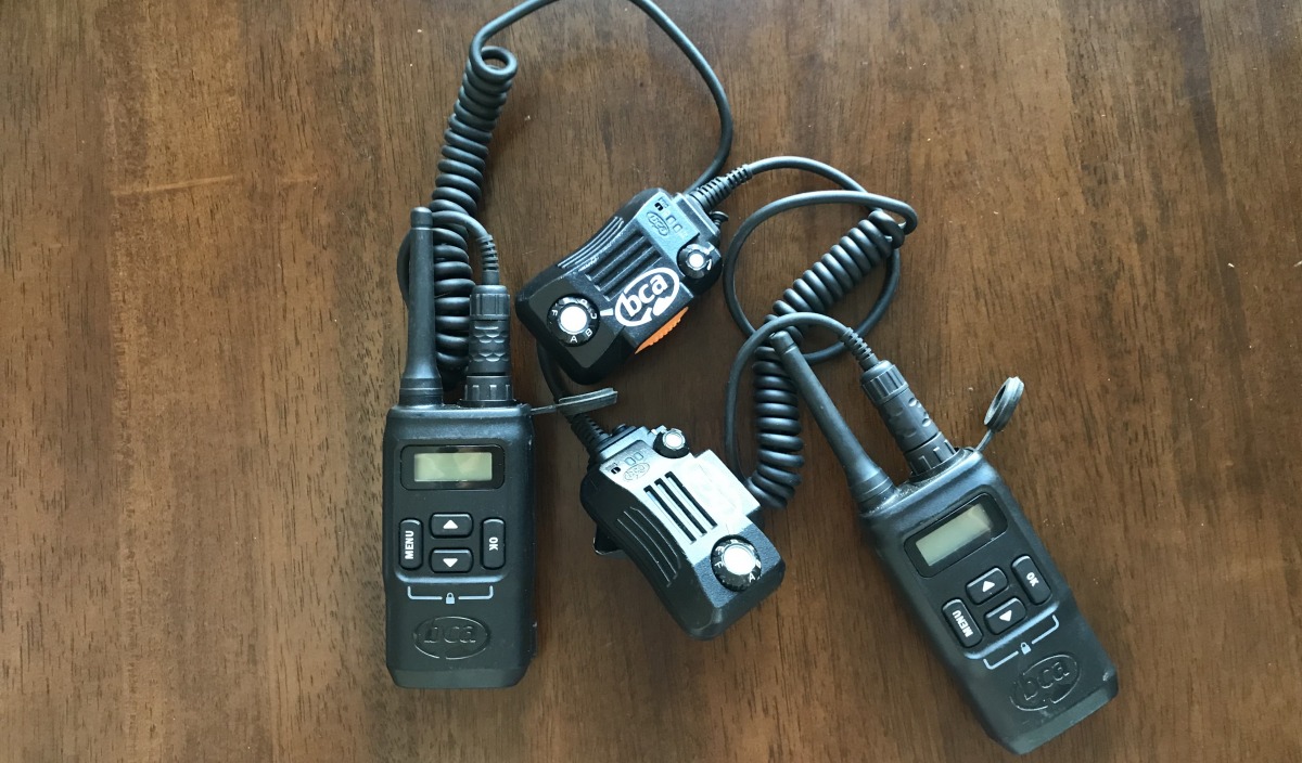 Two-way radios provide necessary avenues for communication in the backcountry.