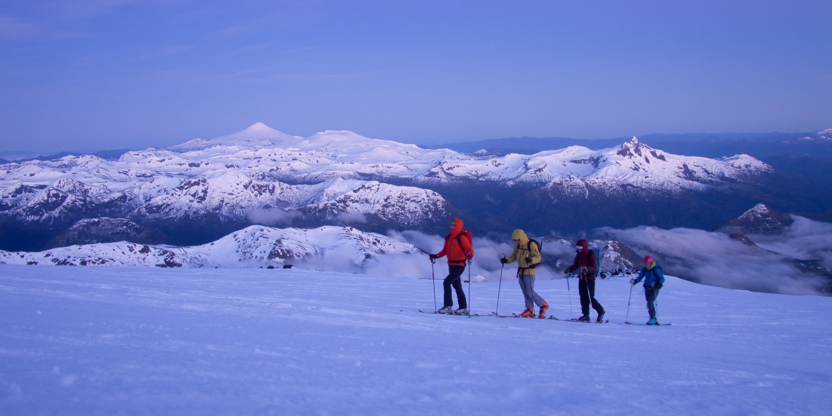 First ski tour
