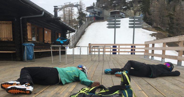 Jet lag is hard on you, consider taking a small nap mid ski.
