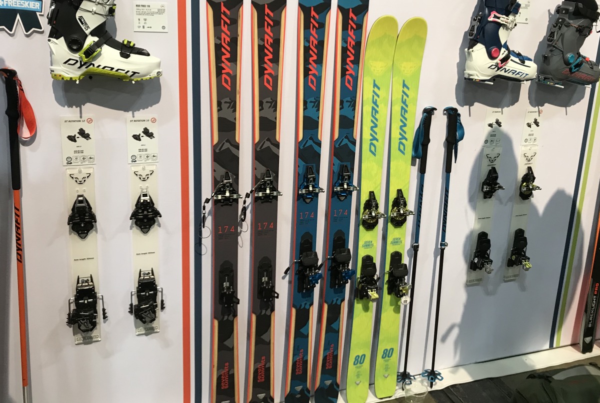 The Youngstar skis (far right) are a part of Dynafit's new Summit Series, a line of skis featuring full package binding, skis and skins for less than $900.