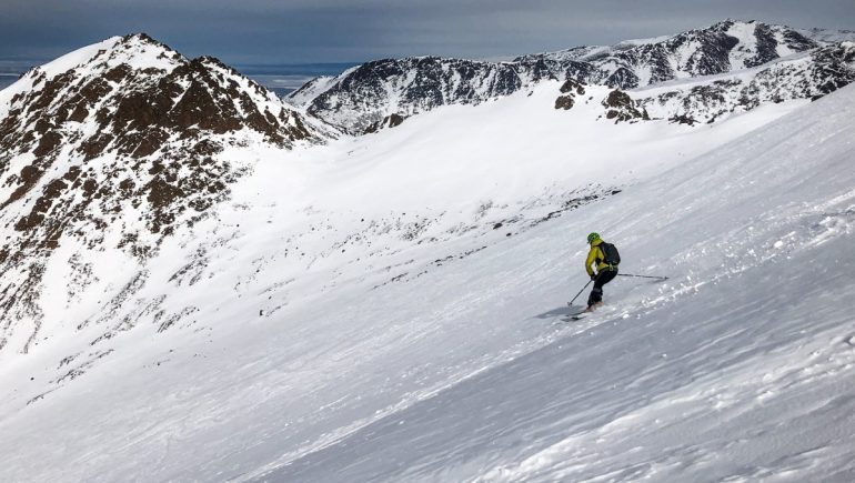 Crusty, crunchy, chunder turns above Anchorage. Photo: Eric Dahl
