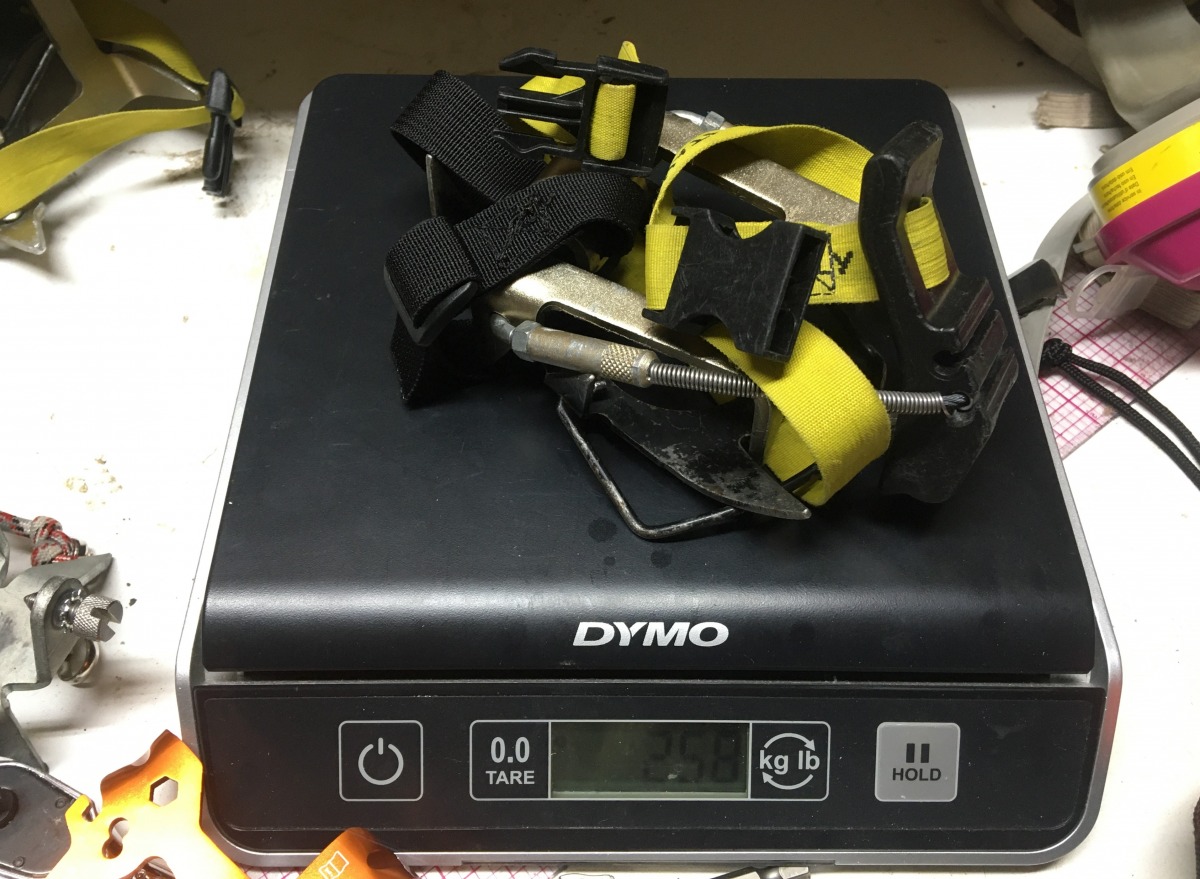 They pack up nice and small, and only weigh 258 grams. In the future I might shave a few more grams by replacing the safety strap with something lighter, and maybe the heel bail as well.