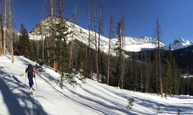 Finally breaking out of forest cover, we peered into the northern most peaks of Rocky Mountain National Park.