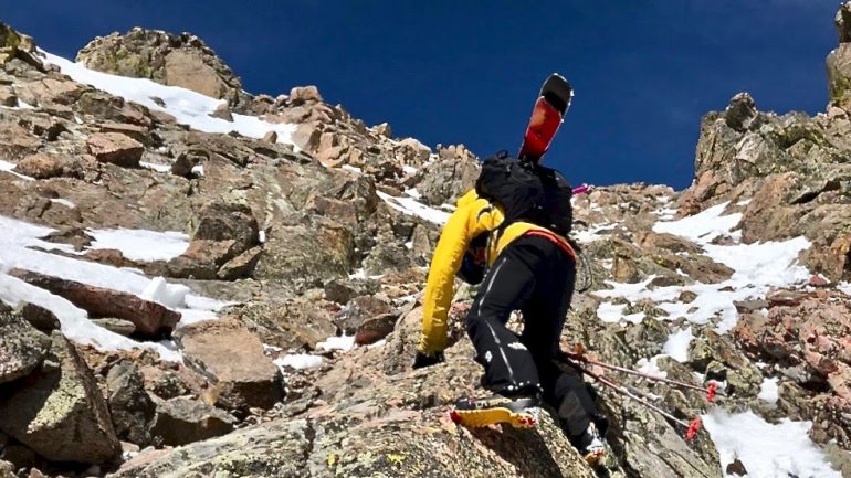 La Sportiva’s in-house Grip-Guard soles getting the job done on this scramble. Color coordination an added bonus.