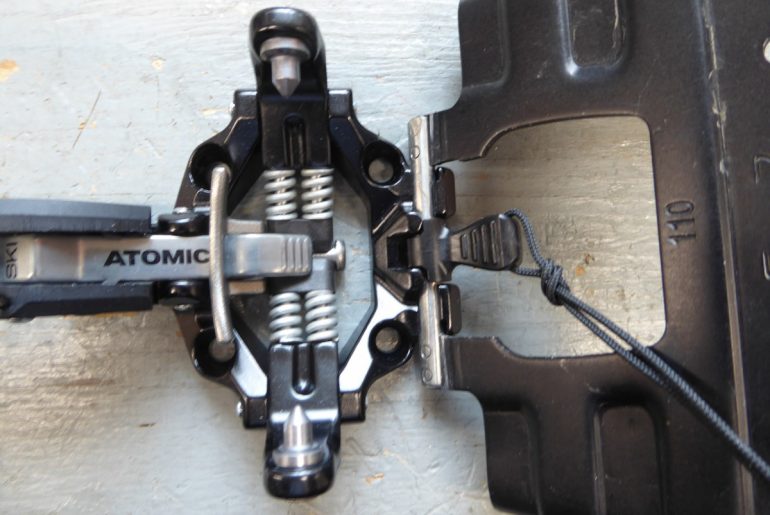 Crampon clip in action.