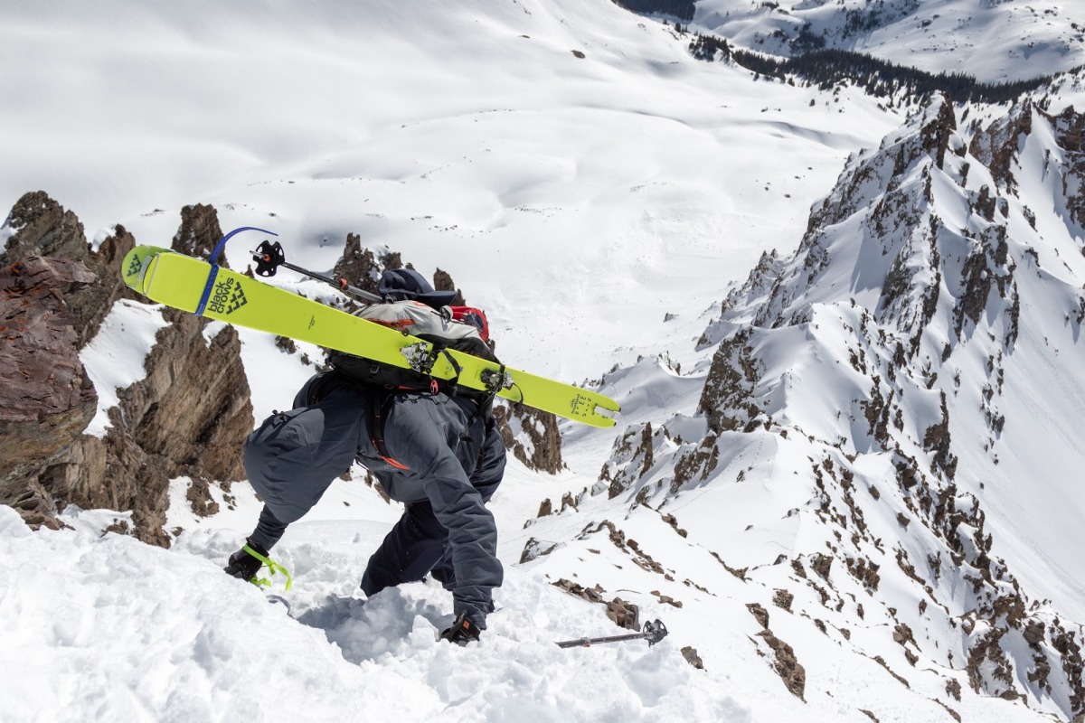 Backcountry skiing is an artistic freedom of expression in the mountains. Our public lands need to be inclusive for everyone. This means actively working towards removing the numerous barriers to entry that BIPOC will encounter. (Photo: Aidan Goldie)