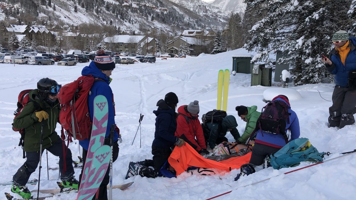 Here are students practicing their avalanche rescue and patient care skills. How are you preparing for a potentially unprecedented season?
