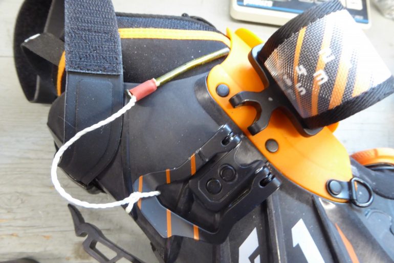 With my custom quick-release removed, the buckle looks like this.