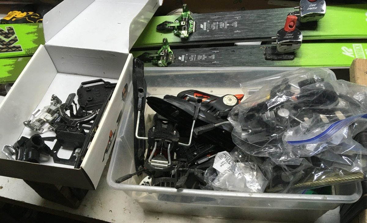 After many years of repairing bindings, I’ve amassed quite a collection of forlorn and broken binding parts and pieces. This provides a good supply for part cannibalization.