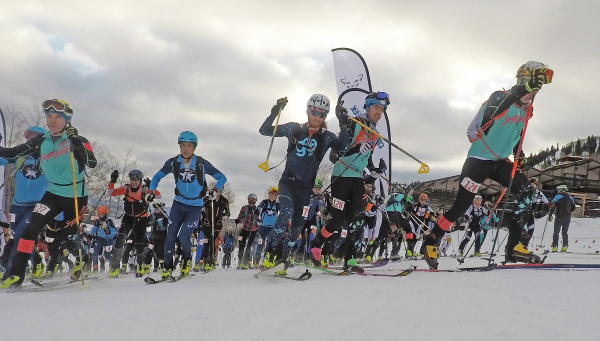 Racers burst out of the start line at last year's Sunlight Heathen Challenge. The race is scheduled to run this winter, though a month later than usual.