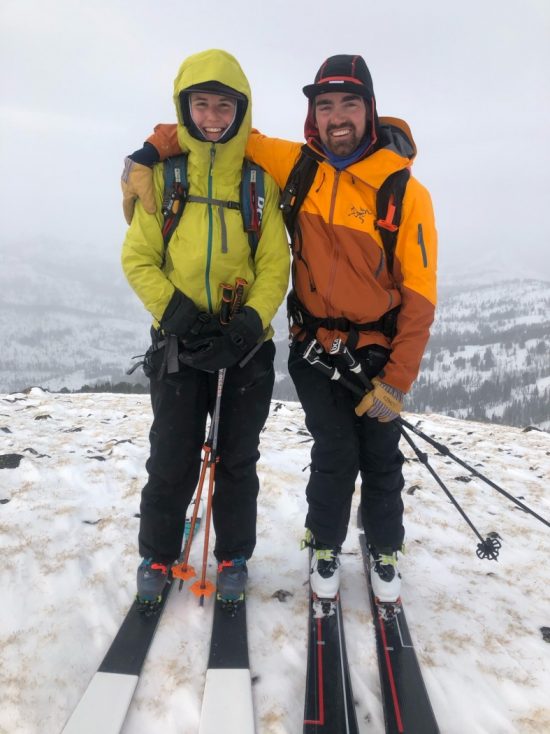 A rare sight, Louie and myself in a photo together, on top of Mountain Abundance. Montana sure is a cold place - in this photo I am wearing three layers of puffy plus shell. Thanks Jen and Lee for such an amazing trip! Photo: Jen Petrut