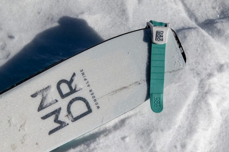 A tail clip notch is a helpful addition for touring skis.